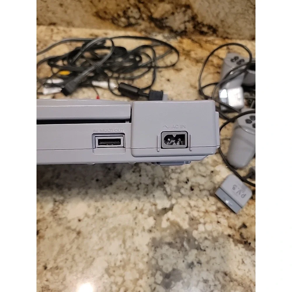 Sony PlayStation 1 PS1 Game Console Bundle Tested & Working with/ 2 Controllers